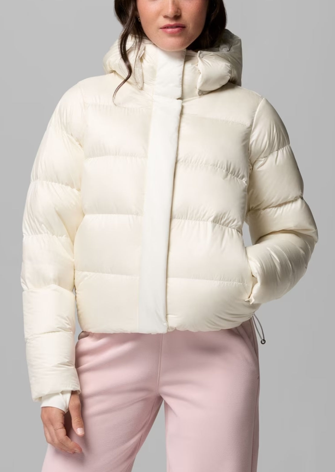 Columbia Women's Amaze Puff Hooded Jacket Sea Salt Pearl Sh