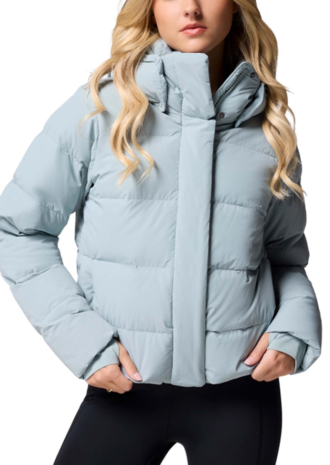 Columbia Women's Amaze Puff Hooded Jacket Crushed Blue
