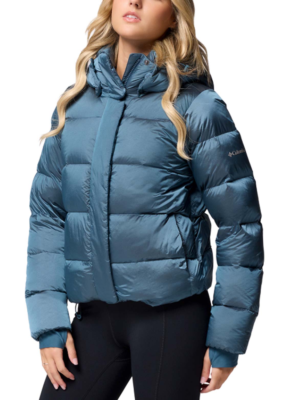 Columbia Women's Amaze Puff Hooded Jacket Everblue High Shine