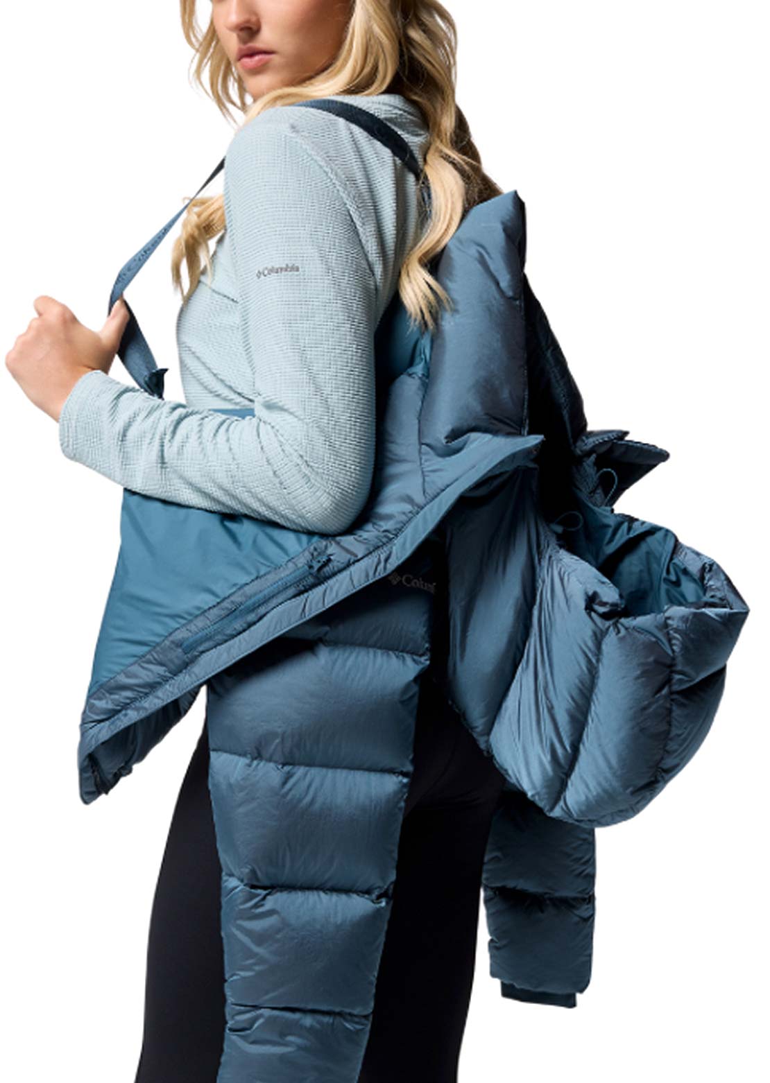 Columbia Women's Amaze Puff Hooded Jacket Everblue High Shine