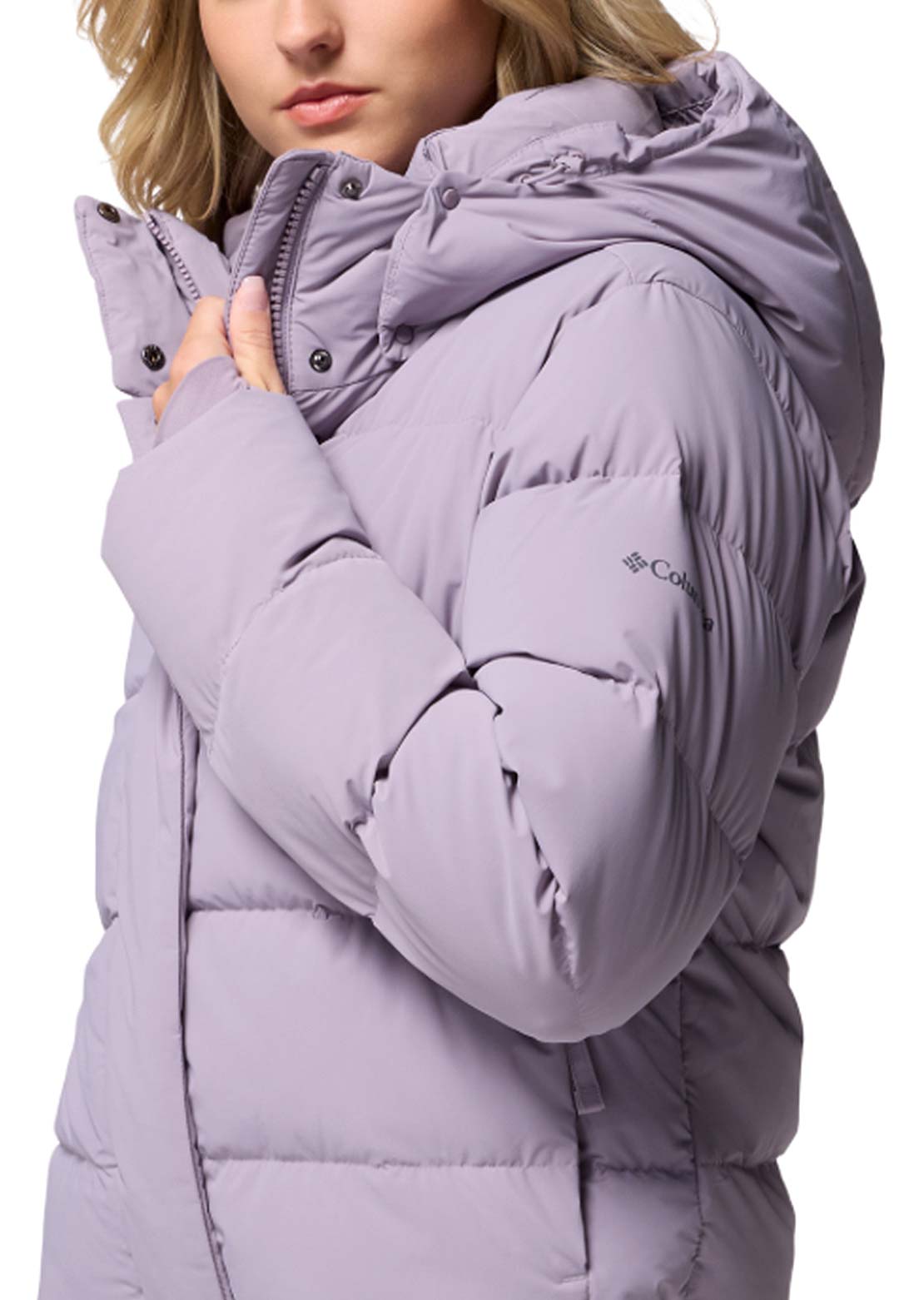 Columbia Women's Amaze Puff Hooded Jacket Shale Purple