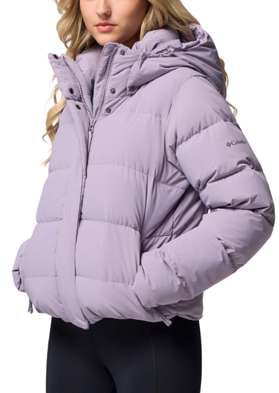 Columbia Women's Amaze Puff Hooded Jacket Shale Purple