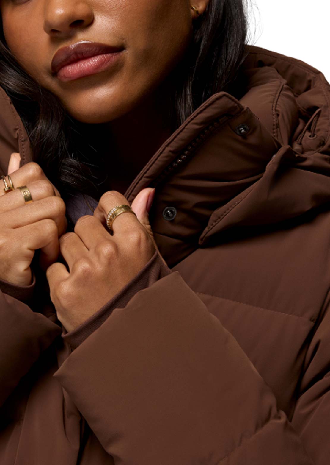 Columbia Women's Amaze Puff Hooded Jacket Tobacco