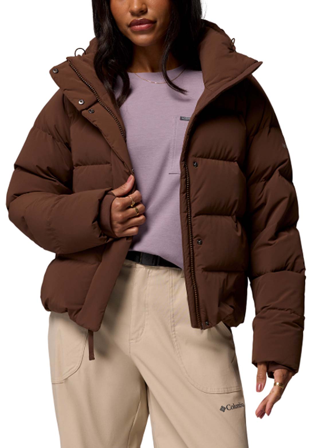 Columbia Women's Amaze Puff Hooded Jacket Tobacco