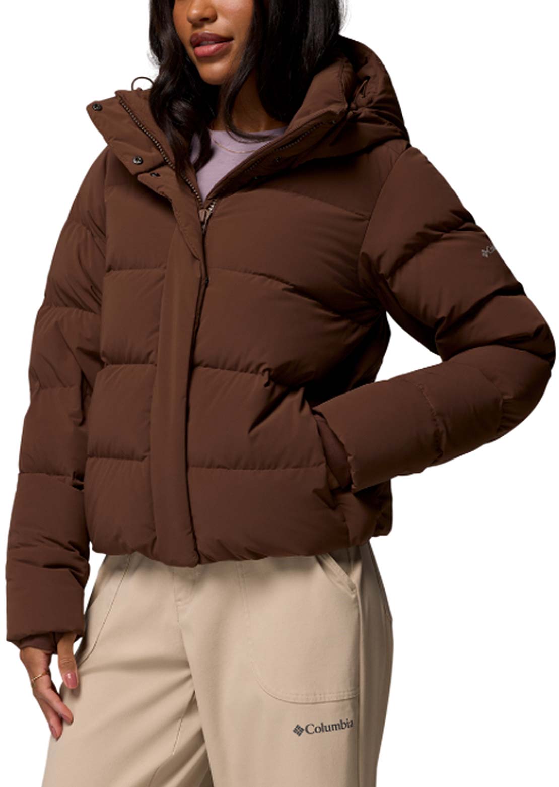 Columbia Women's Amaze Puff Hooded Jacket Tobacco