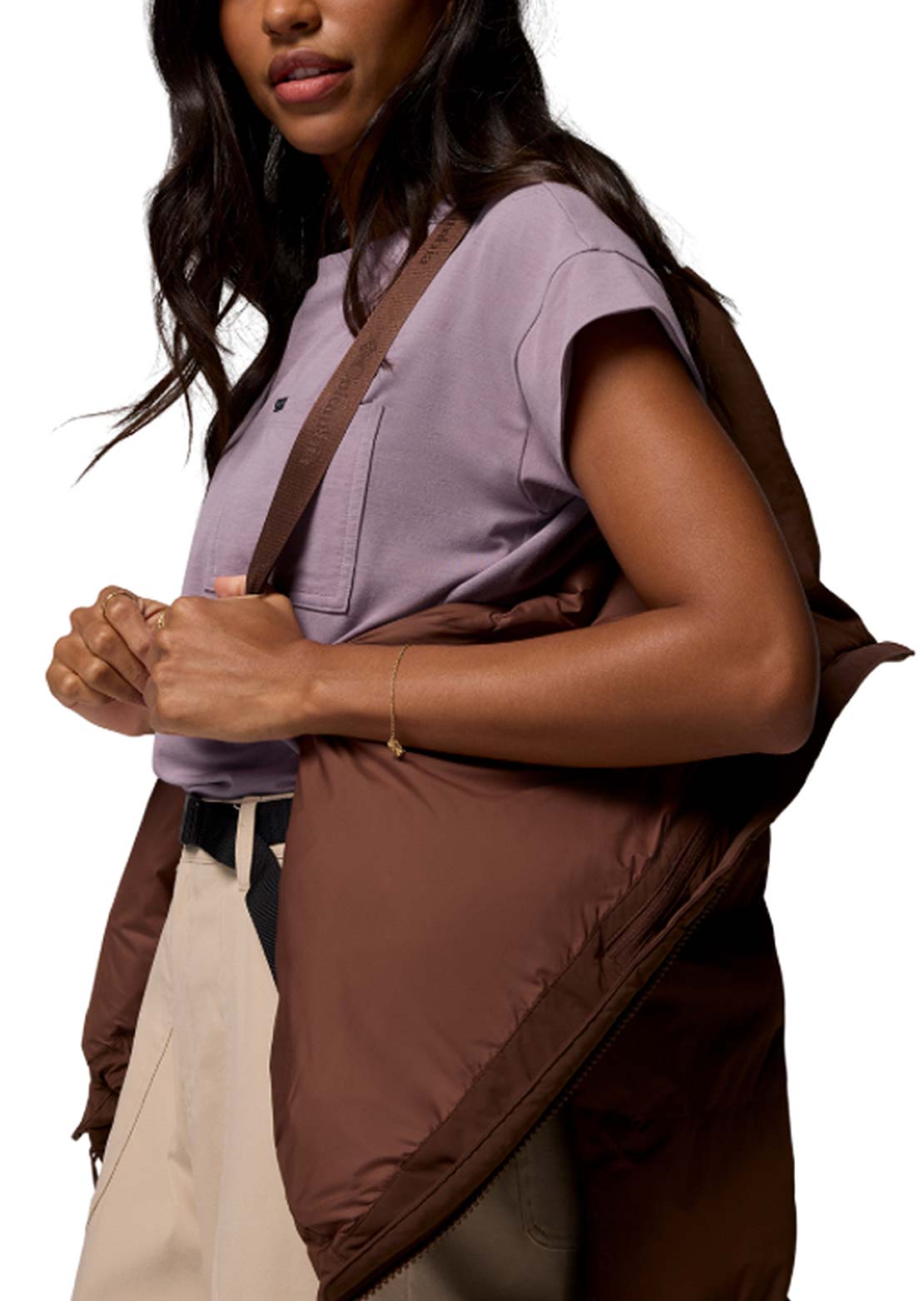 Columbia Women's Amaze Puff Hooded Jacket Tobacco