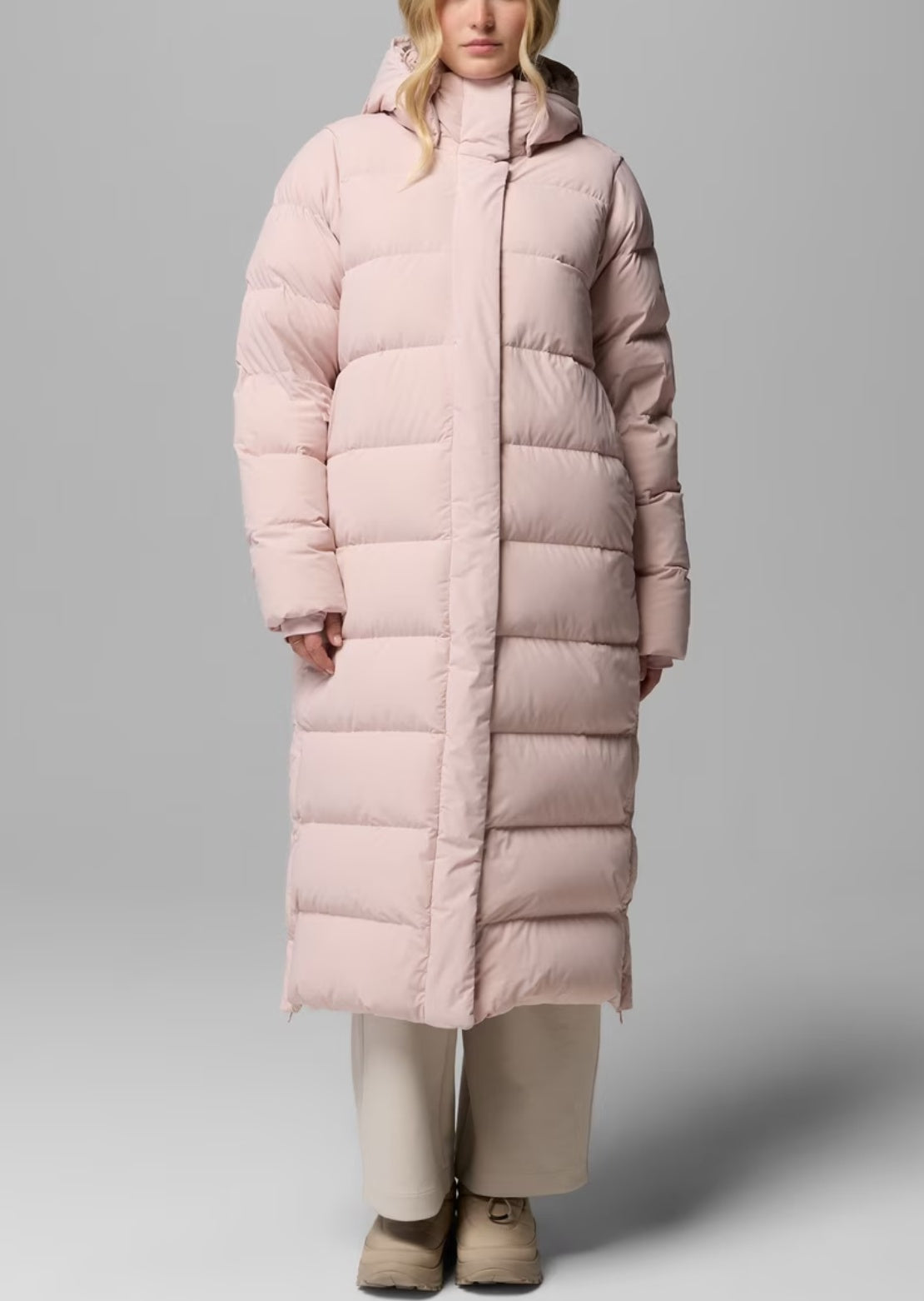 Columbia Women's Amaze Puff Long Hooded Jacket Mineral Pink