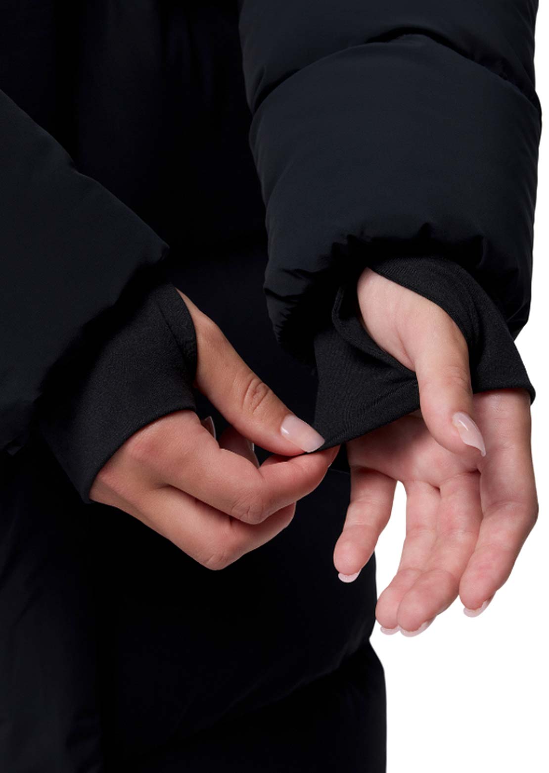 Columbia Women's Amaze Puff Long Hooded Jacket Black