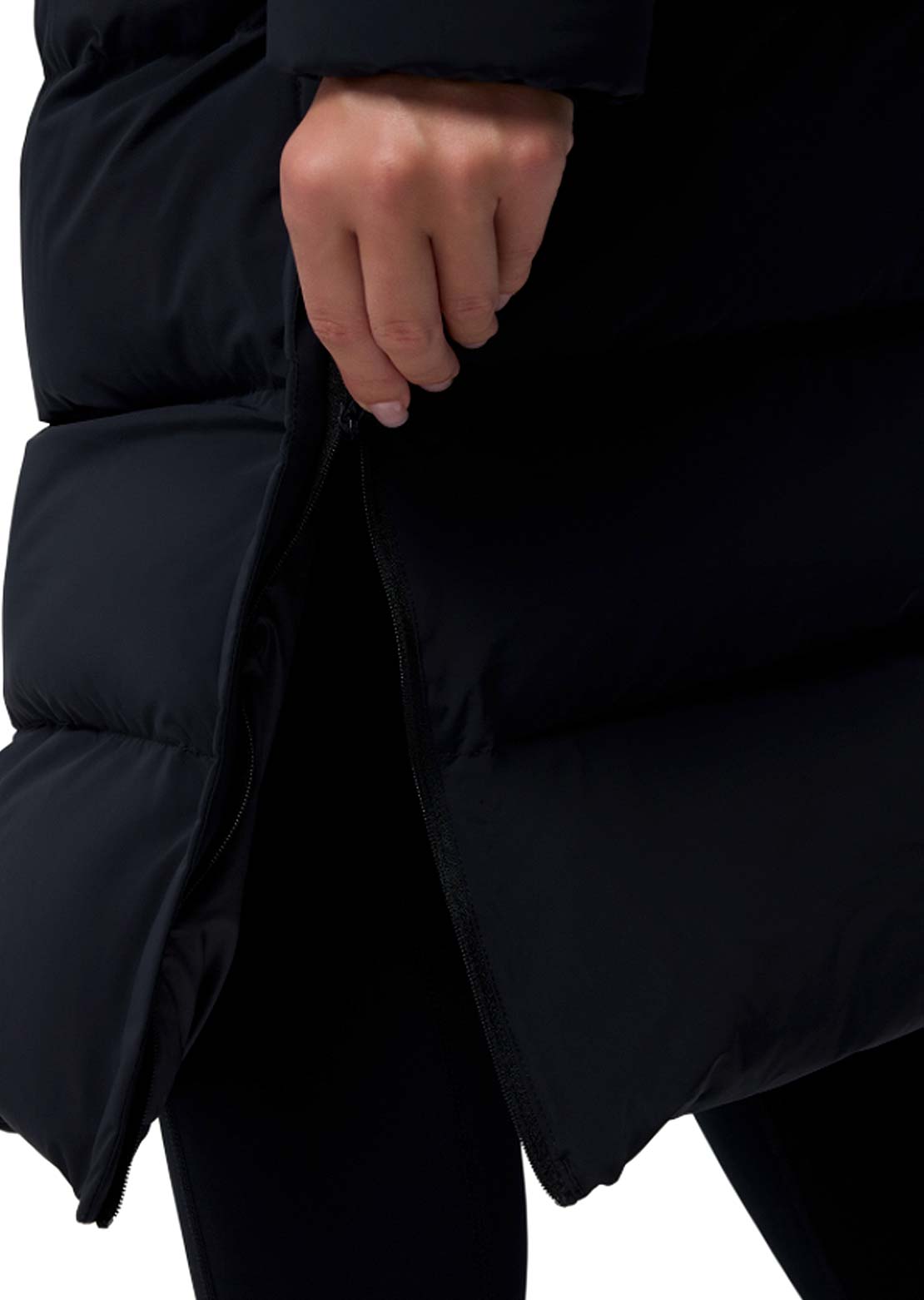 Columbia Women's Amaze Puff Long Hooded Jacket Black