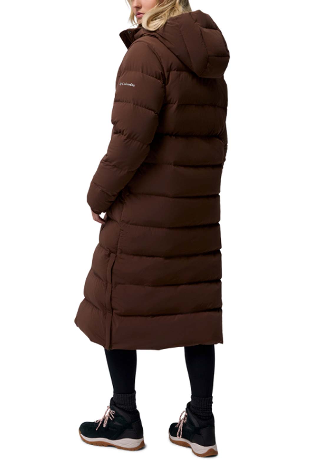 Columbia Women's Amaze Puff Long Hooded Jacket Tobacco
