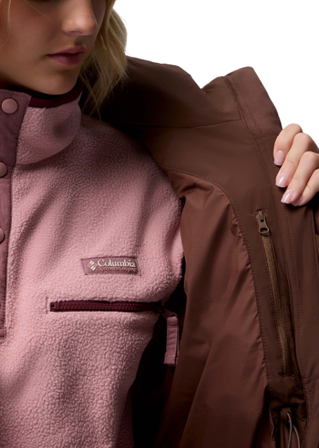 Columbia Women's Amaze Puff Long Hooded Jacket Tobacco