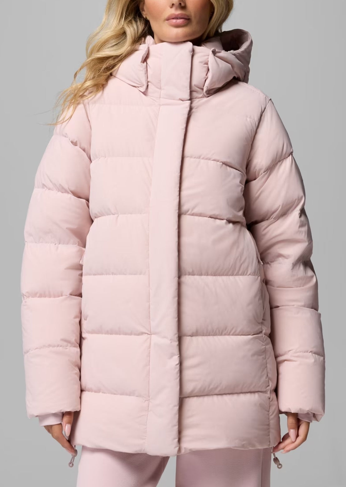 Columbia Women's Amaze Puff Mid Hooded Jacket Mineral Pink