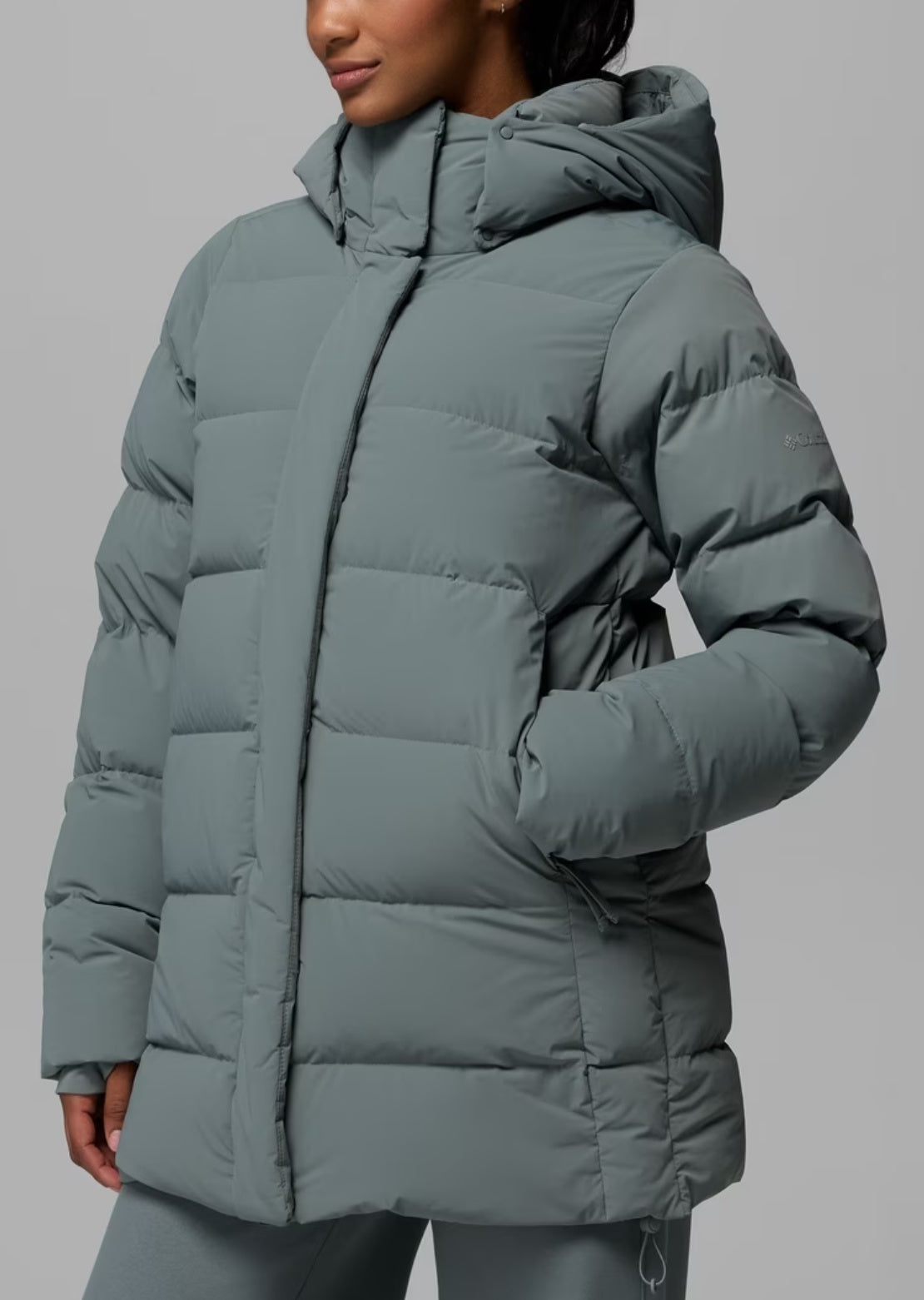 Columbia Women's Amaze Puff Mid Hooded Jacket Sedona Sage