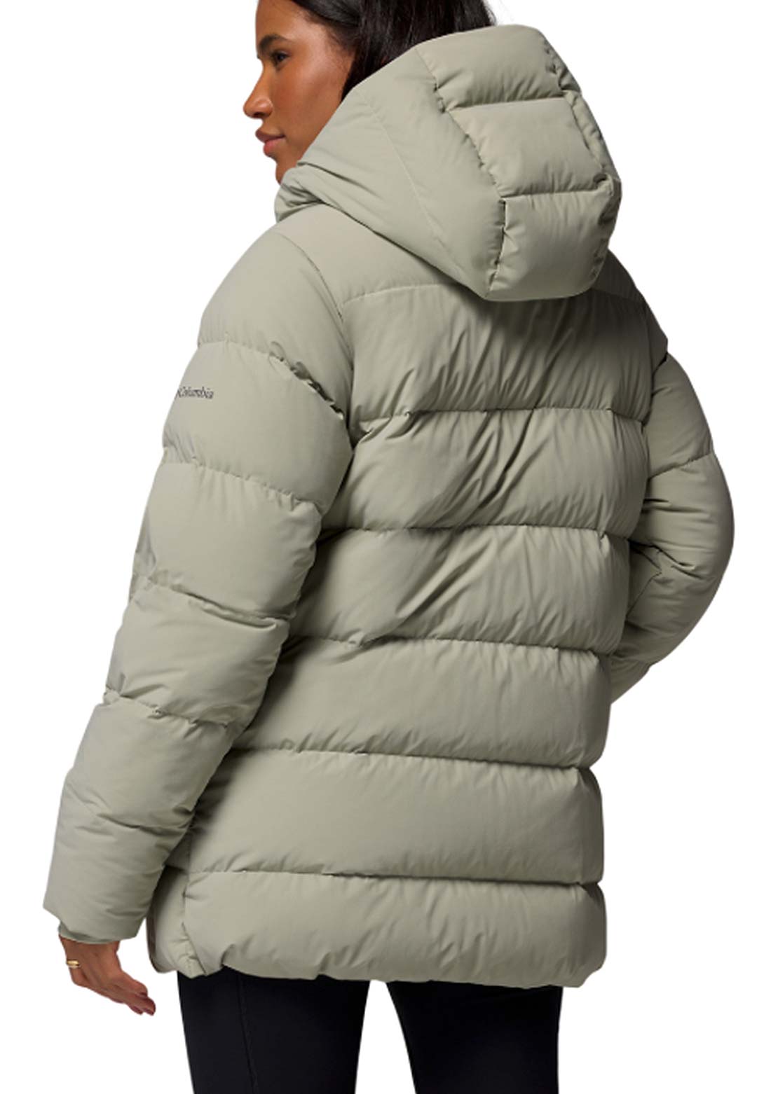 Columbia Women's Amaze Puff Mid Hooded Jacket Safari