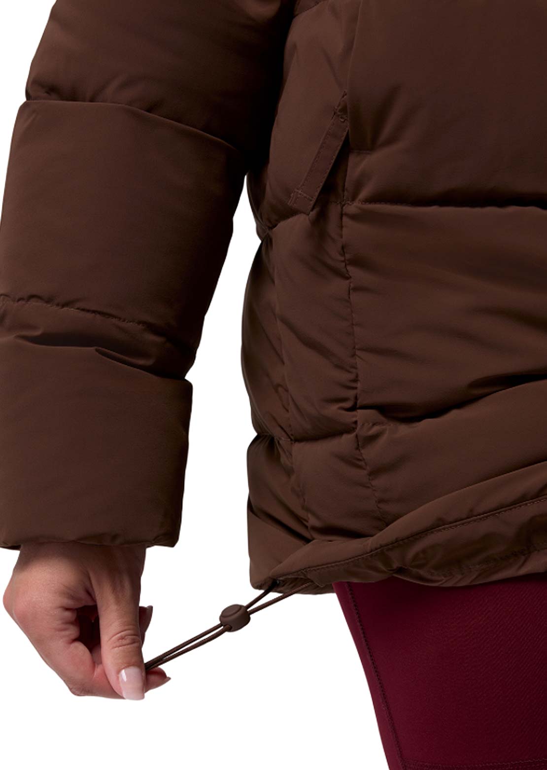 Columbia Women's Amaze Puff Mid Hooded Jacket Tobacco
