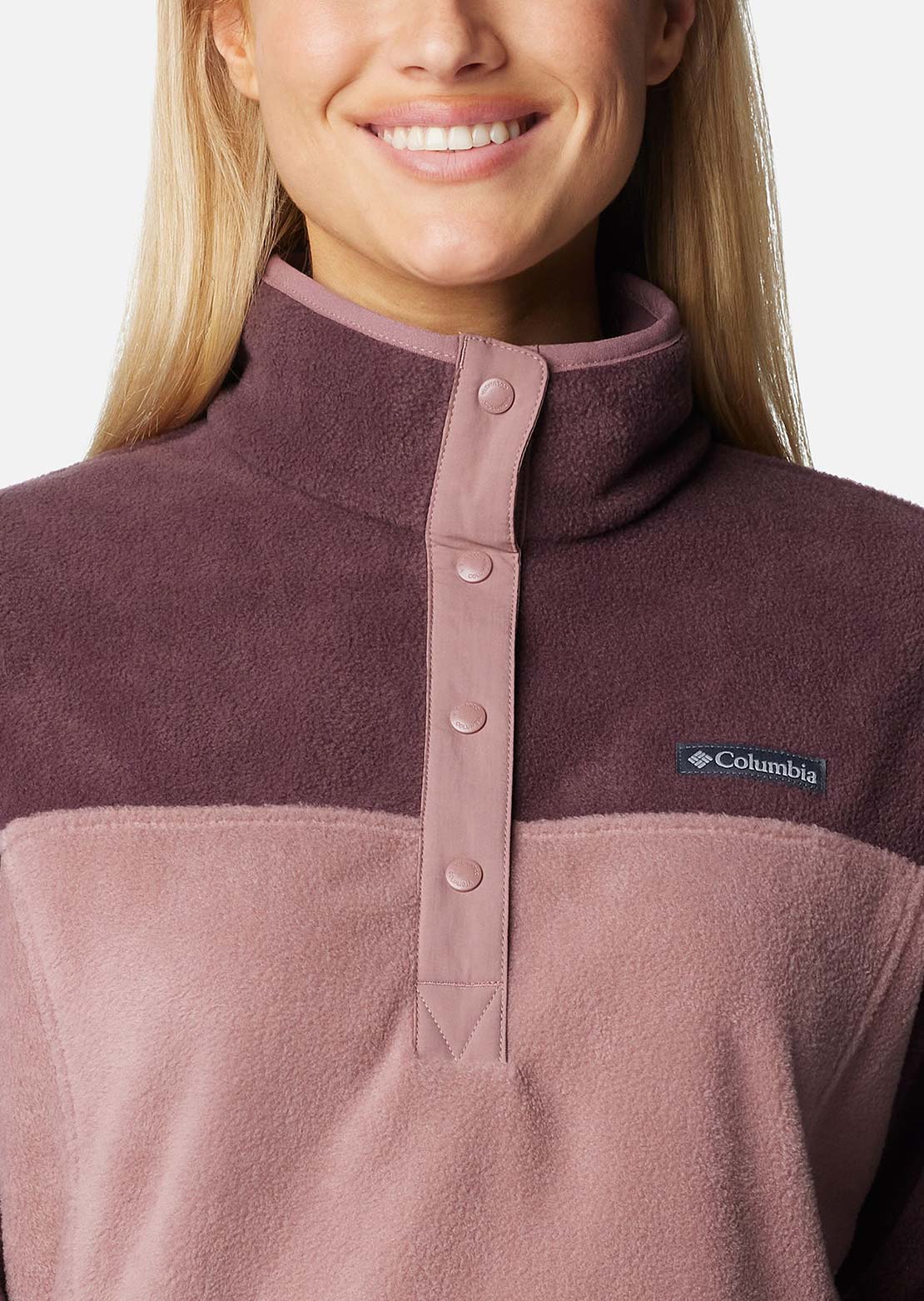 Columbia Women's Benton Springs 1/2 Snap Pull Over II Moonvista/Fig