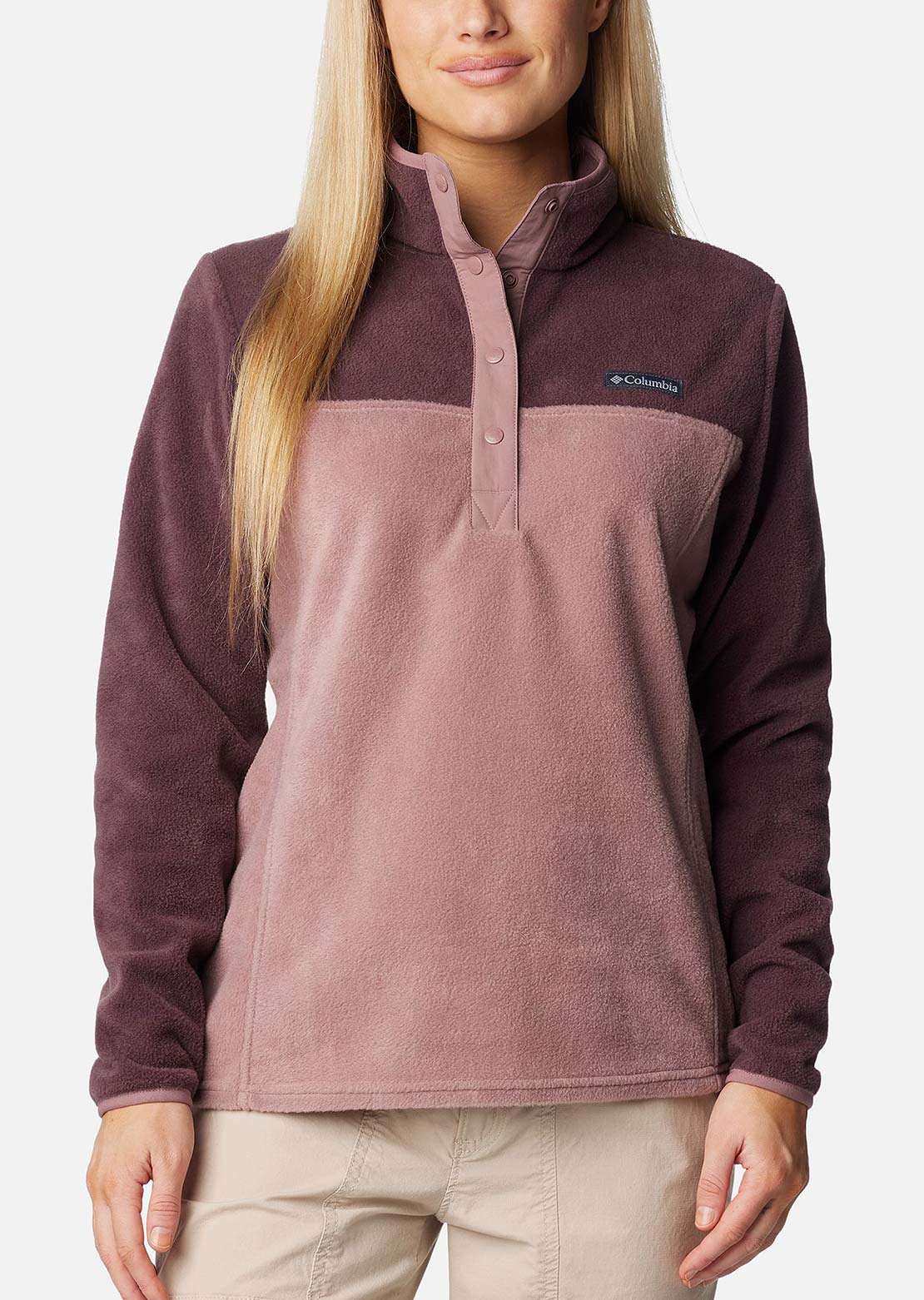 Columbia Women's Benton Springs 1/2 Snap Pull Over II Moonvista/Fig