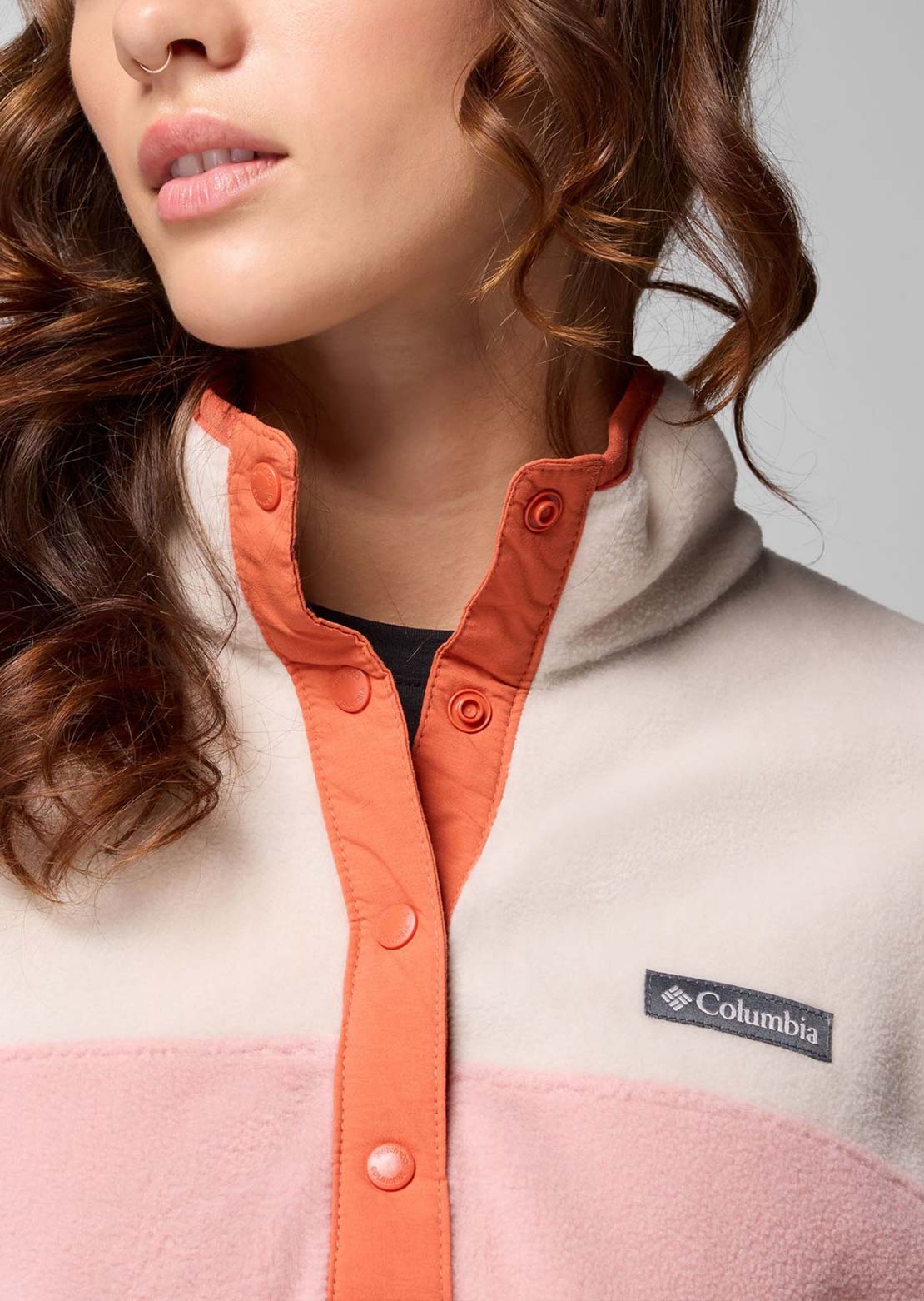Columbia Women's Benton Springs 1/2 Snap Pull Over II Eraser Pink