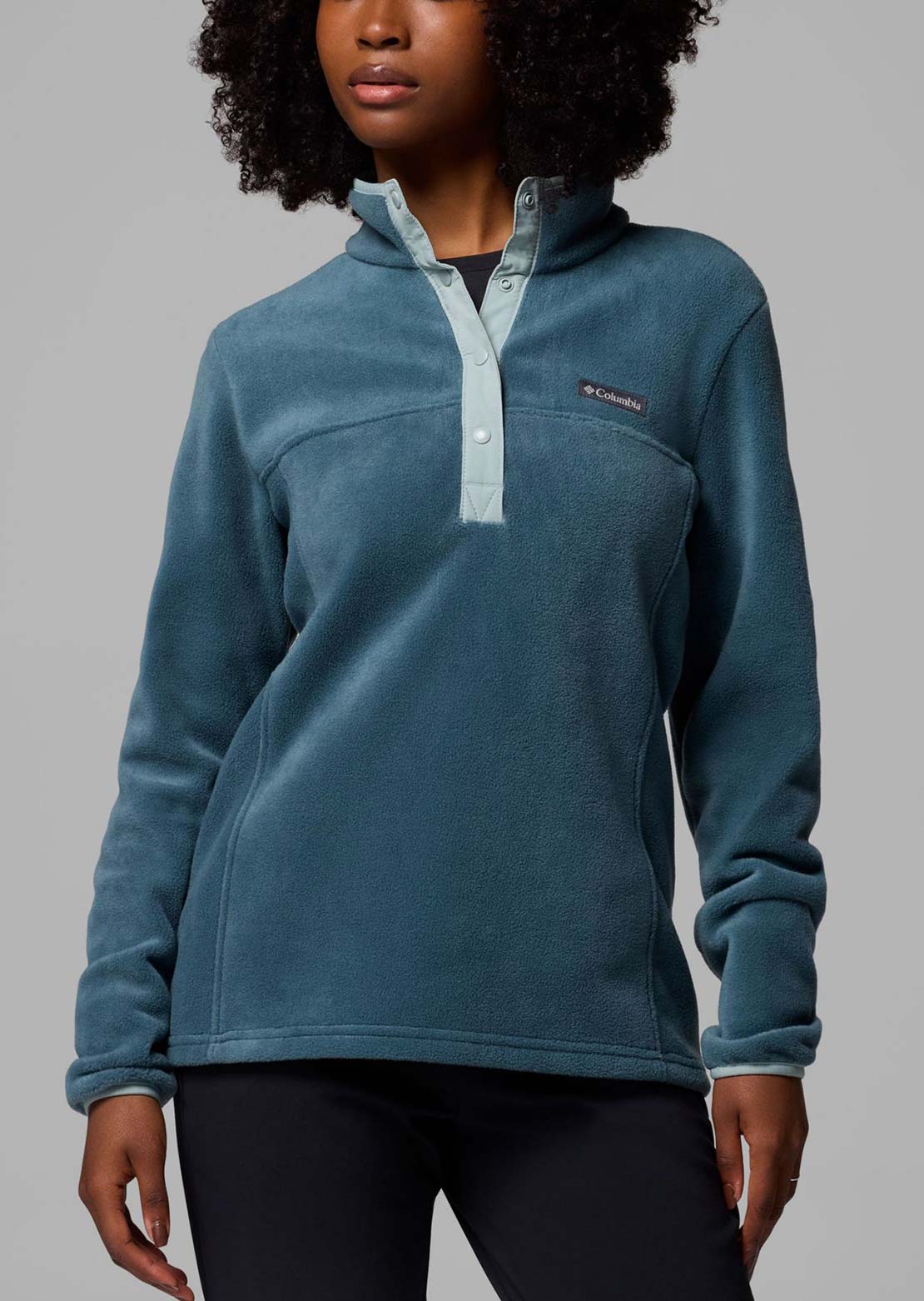 Columbia Women's Benton Springs 1/2 Snap Pull Over II Everblue/Crushed Blue