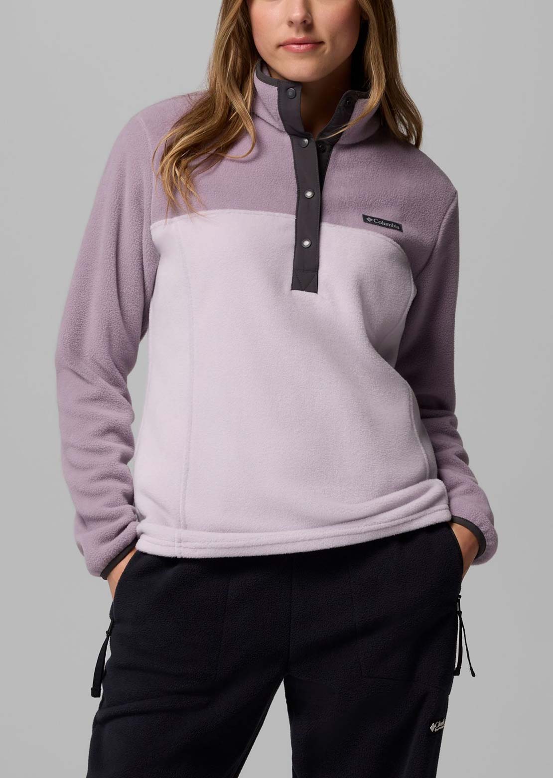 Columbia Benton Springs™ 1/2 Snap Pullover City Grey Heather, Chalk | END. (US