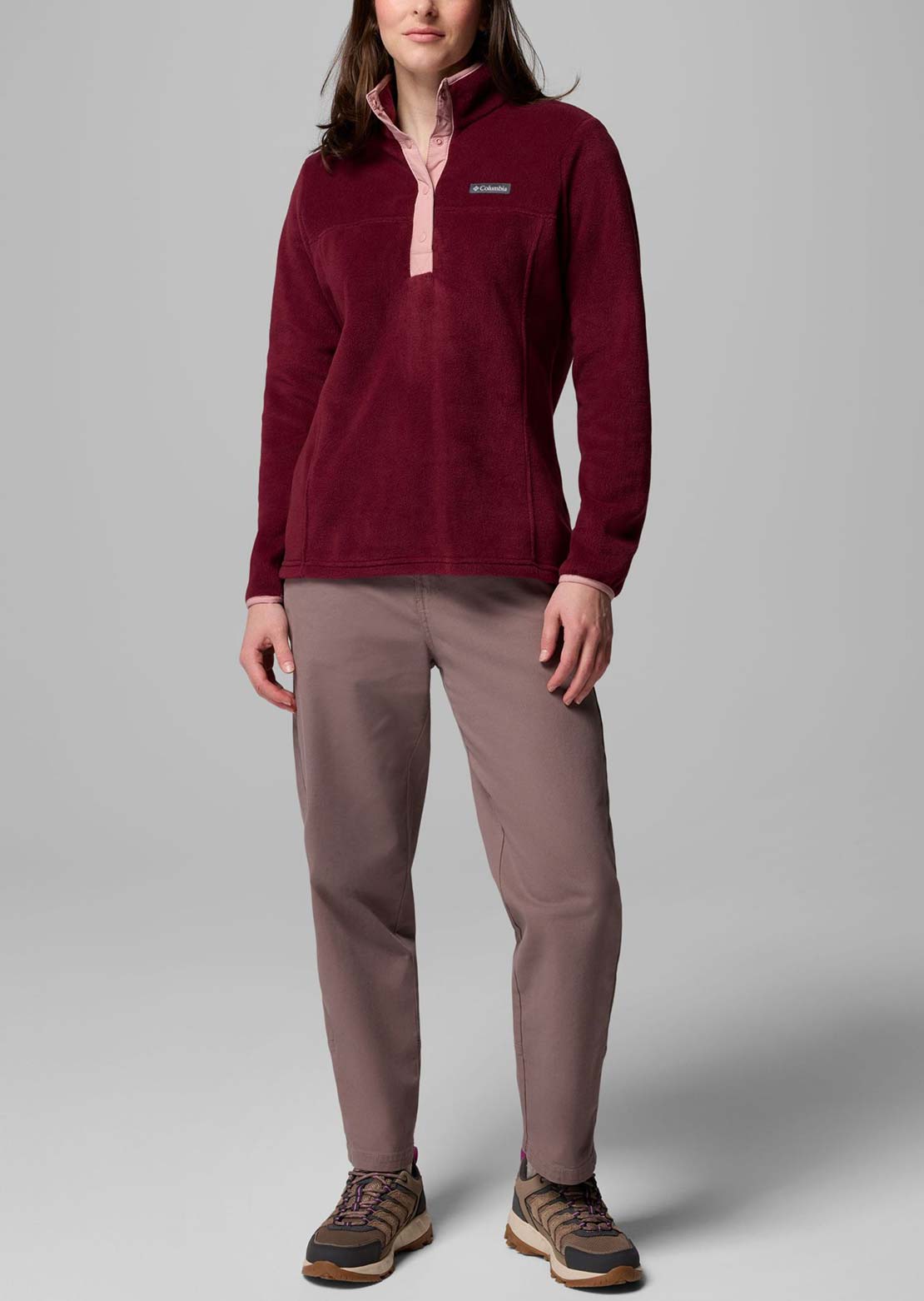 Columbia Women's Benton Springs 1/2 Snap Pull Over II Rich Wine