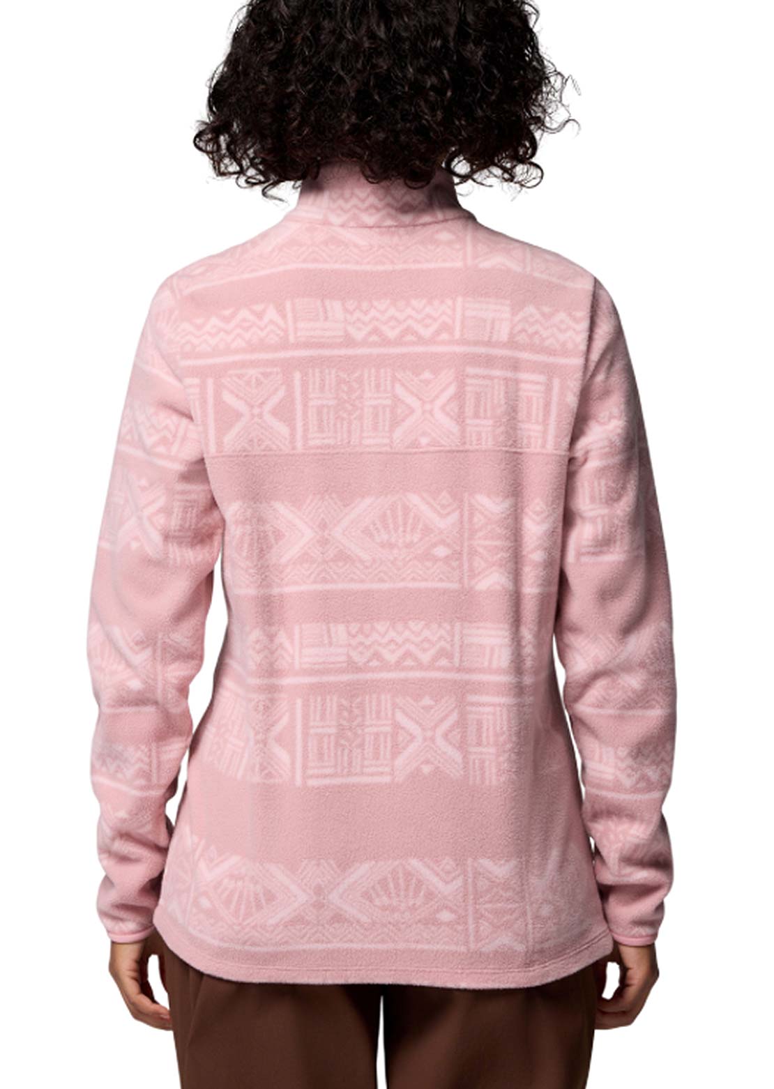 Columbia Women's Benton Springs Printed 1/2 Snap Fleece Pullover Eraser Pink