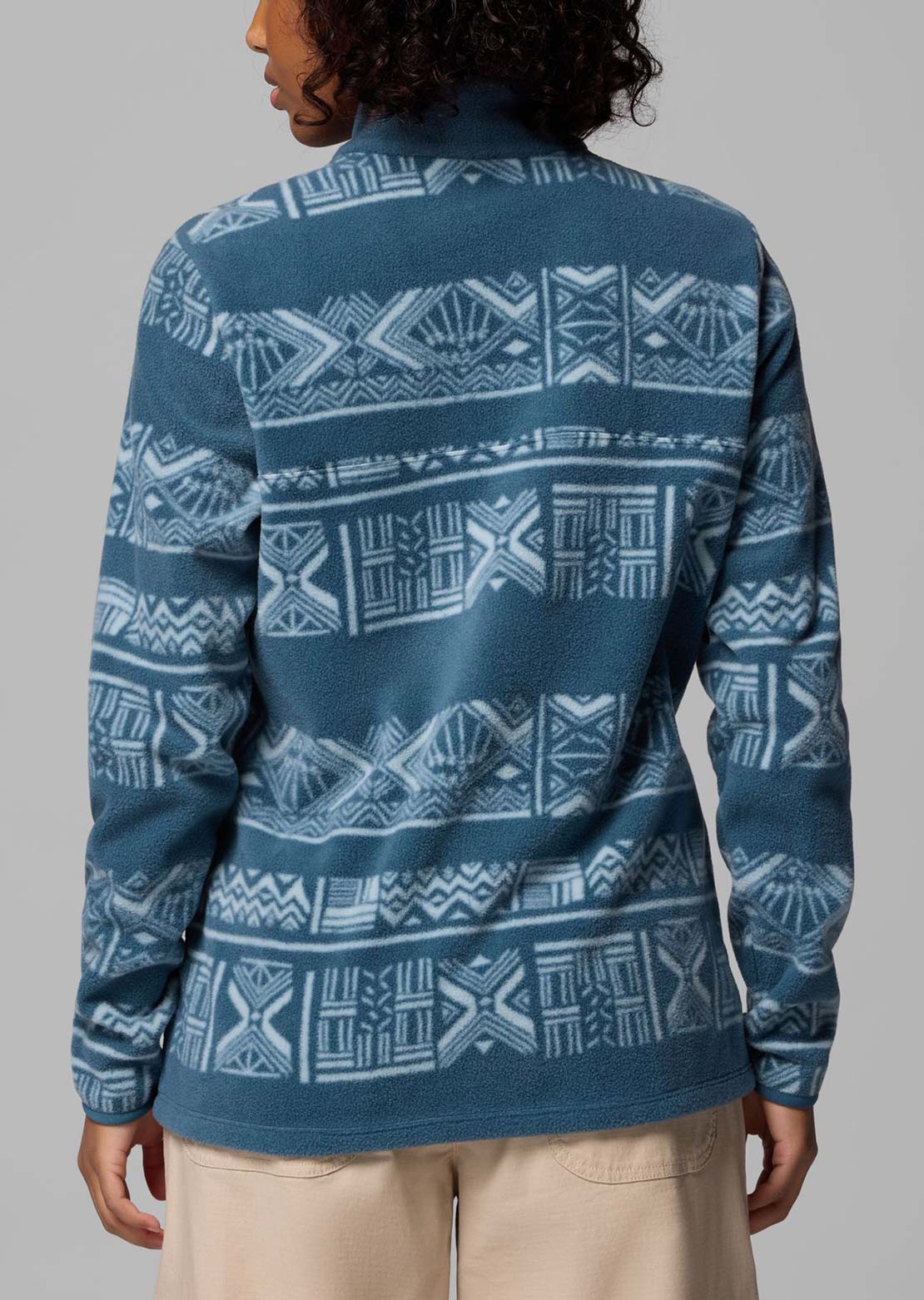 Columbia Women's Benton Springs Printed 1/2 Snap Fleece Pullover Everblue