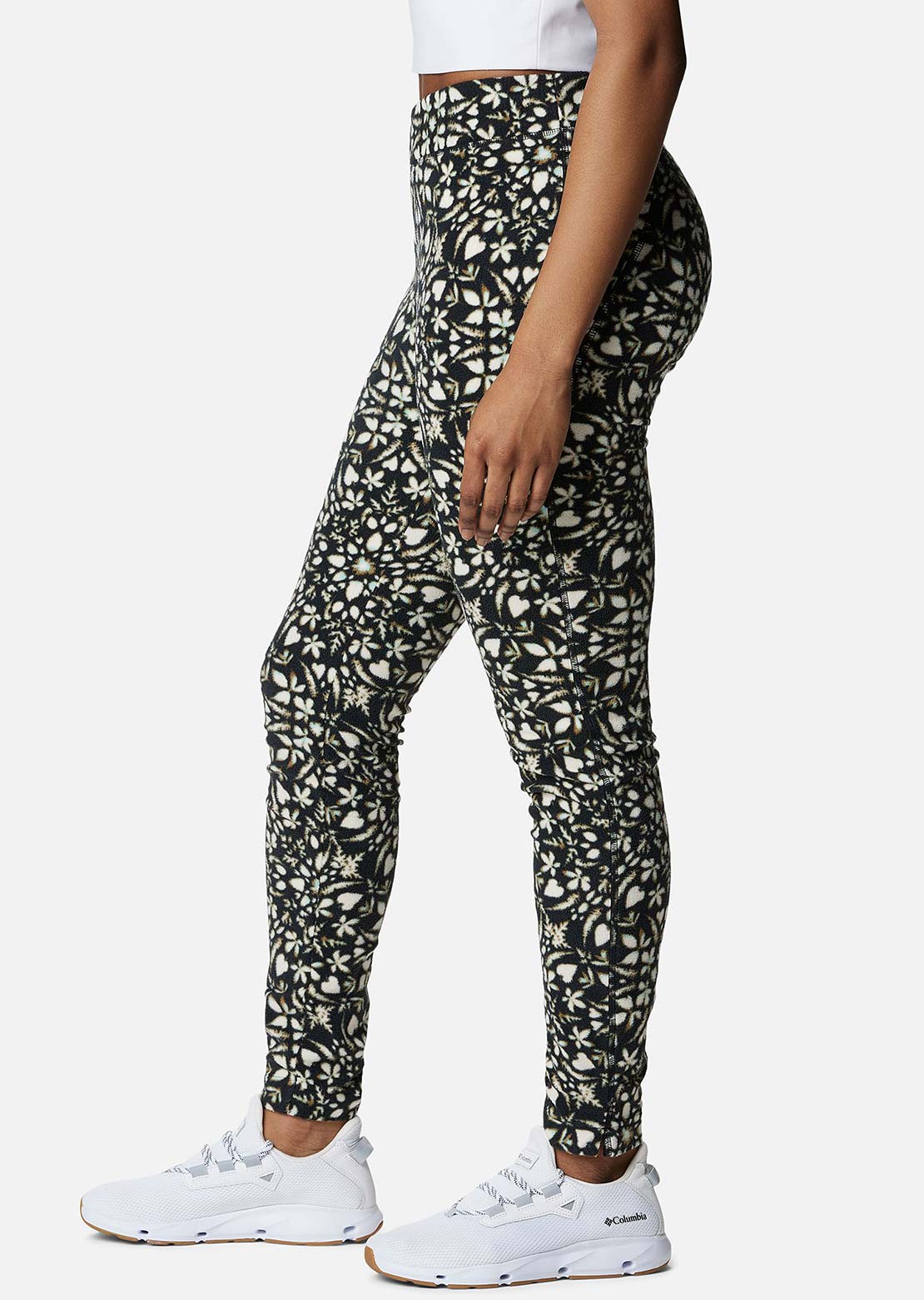 Columbia Women&#39;s Glacial Fleece Printed Regular Leggings Black Polarize
