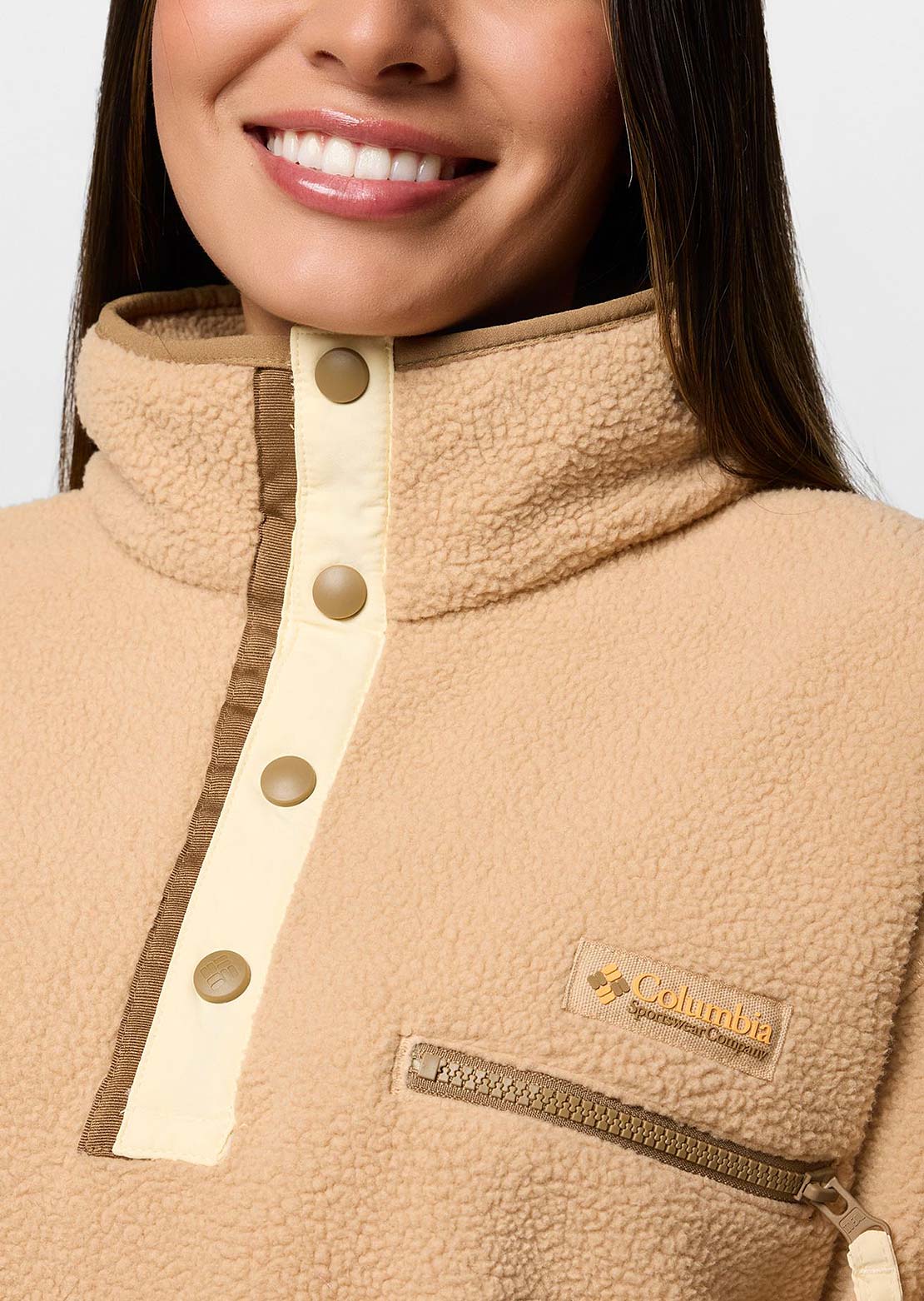 Columbia Women's Helvetia II Cropped Half-Snap Fleece Canoe