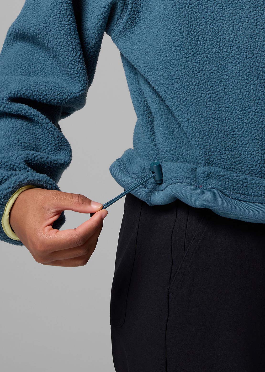 Columbia Women's Helvetia II Cropped Half-Snap Fleece Everblue/Crushed Blue/Citron Haze