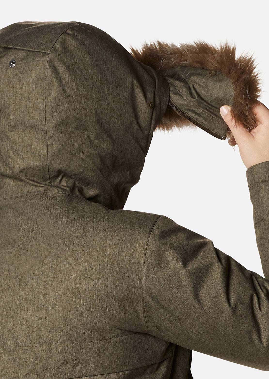 Columbia Women's Juniper Ridge Down Parka Jacket Olive Green