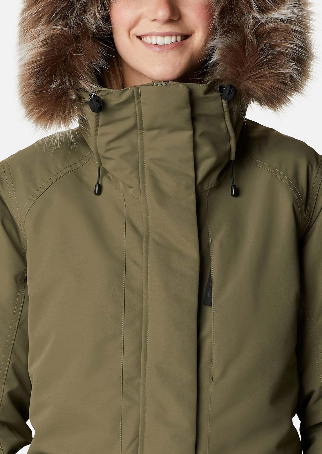 Columbia Women's Little Si II Insulated Parka Jacket Stone Green