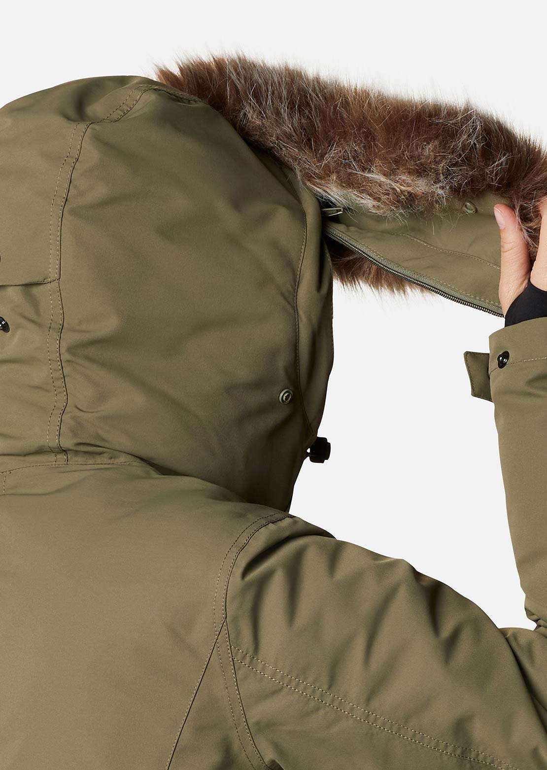 Columbia Women's Little Si II Insulated Parka Jacket Stone Green