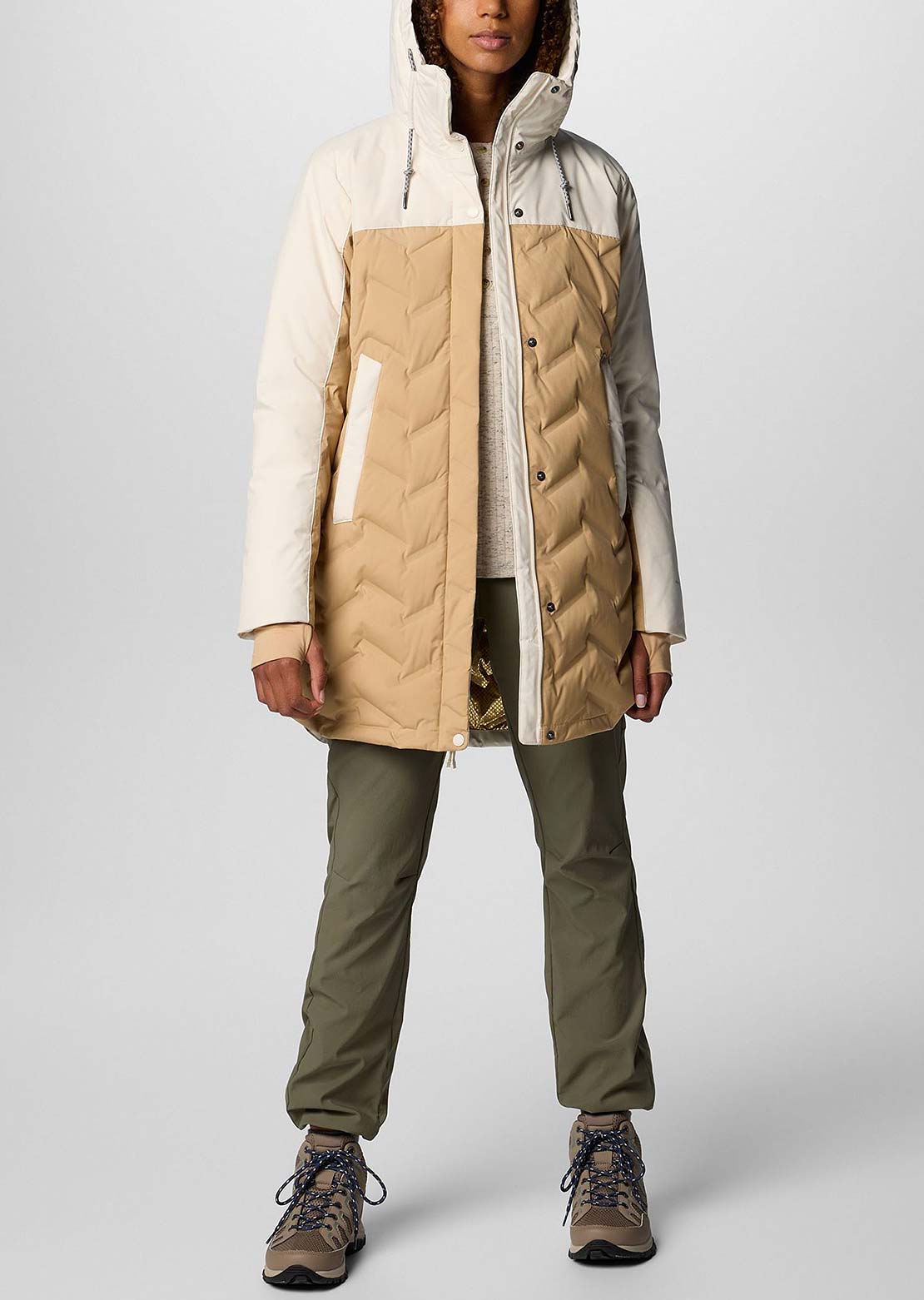 Columbia Women's Mountain Croo III Mid Down Jacket Canoe/Chalk