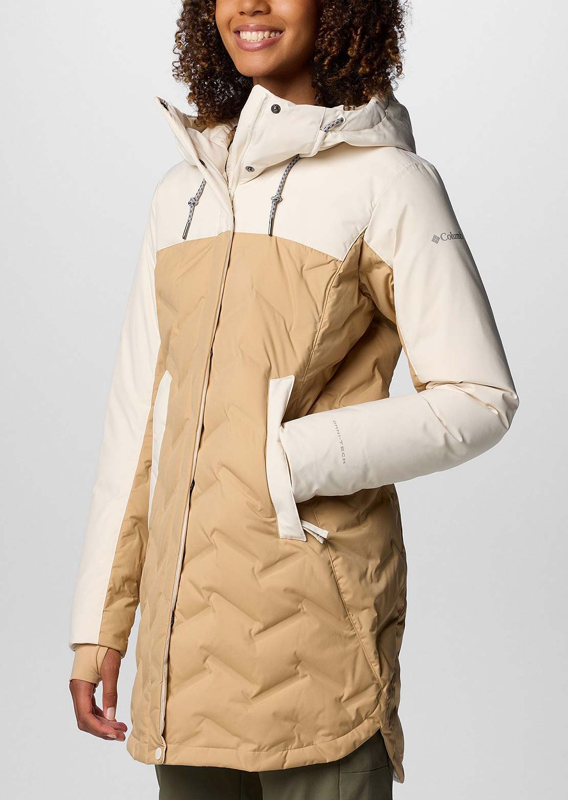 Columbia Women's Mountain Croo III Mid Down Jacket Canoe/Chalk