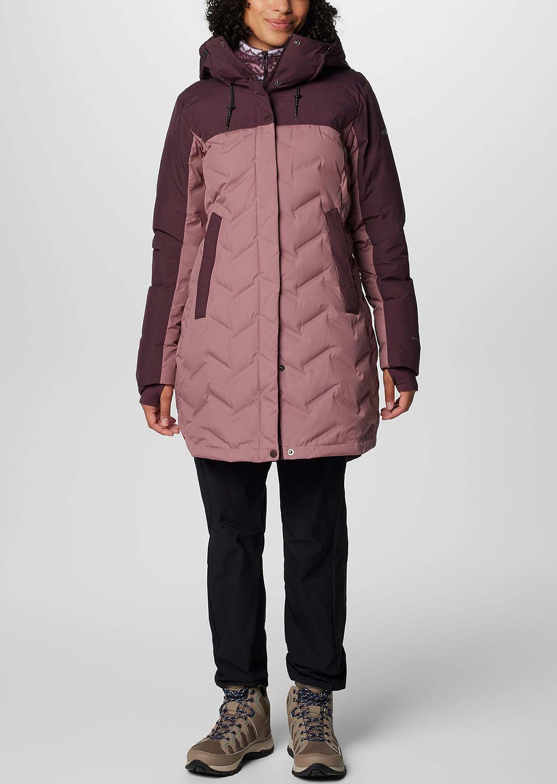 Columbia Women's Mountain Croo III Mid Down Jacket Fig/Moonvista