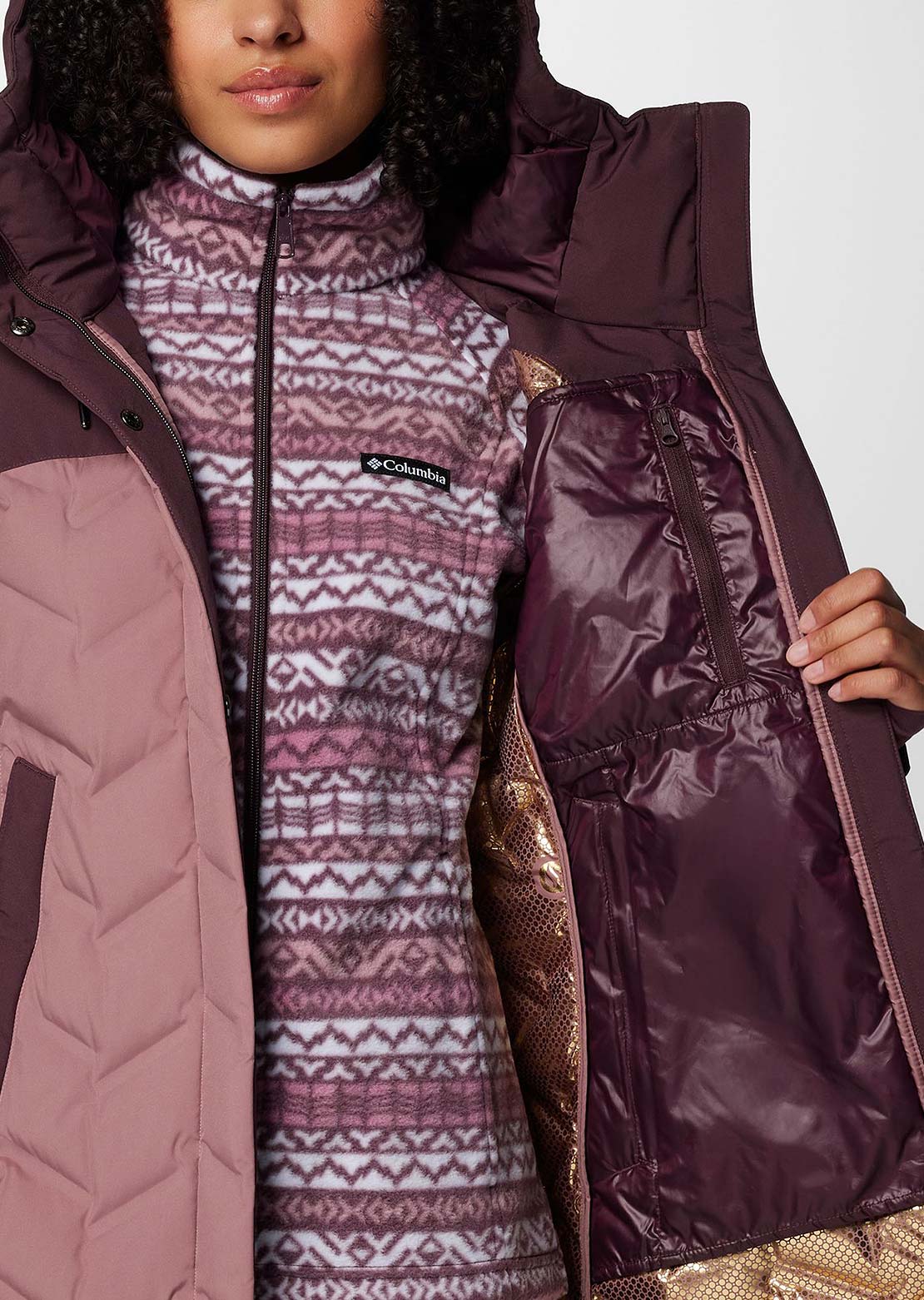 Columbia Women's Mountain Croo III Mid Down Jacket Fig/Moonvista