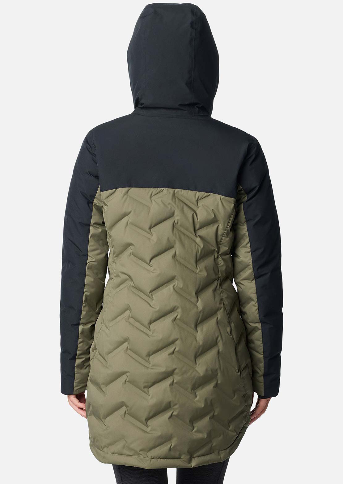 Columbia Women's Mountain Croo III Mid Down Jacket Stone Green/Black