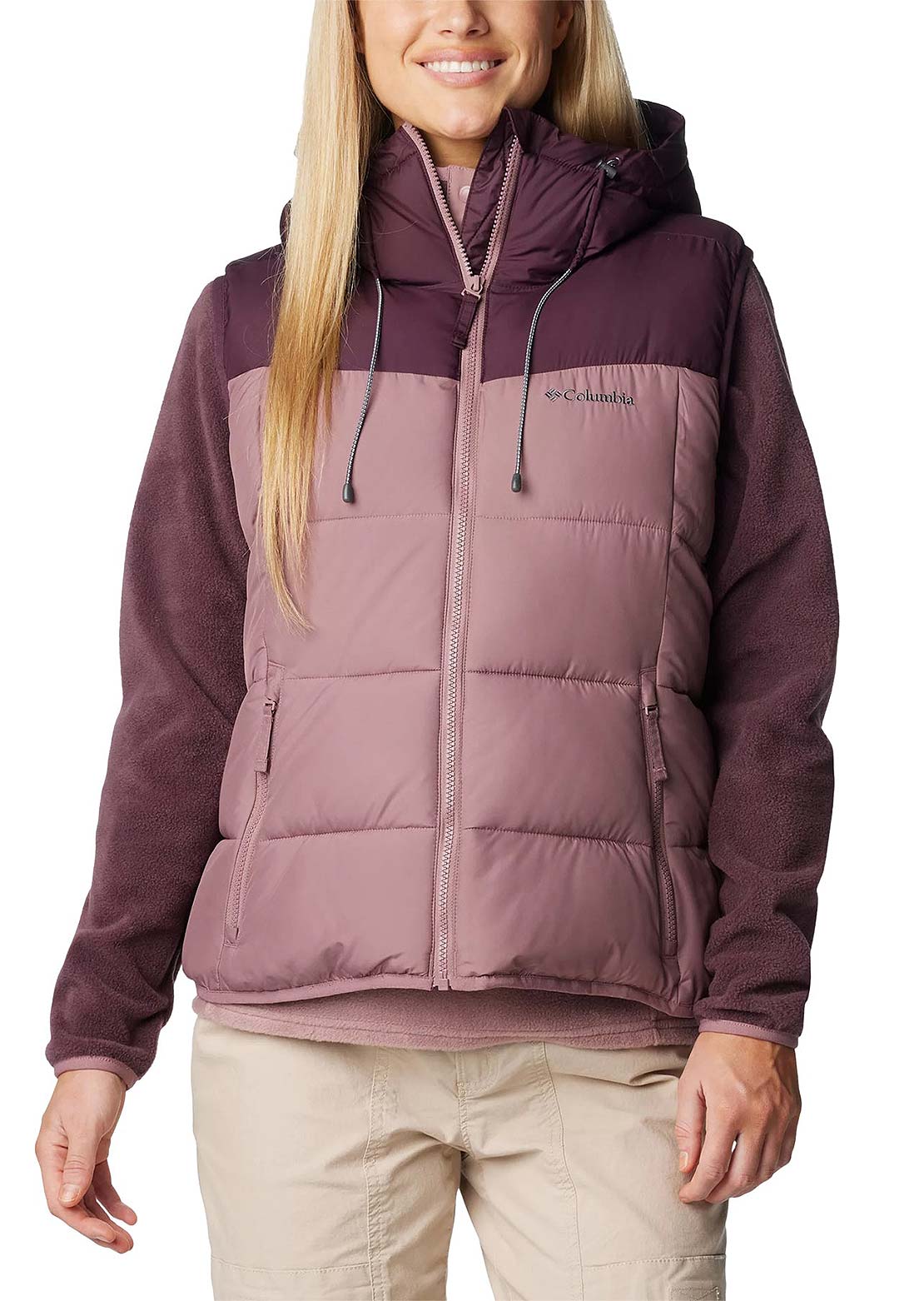 Columbia Women's Pike Lake II Insulated Vest Fig/Moonvista