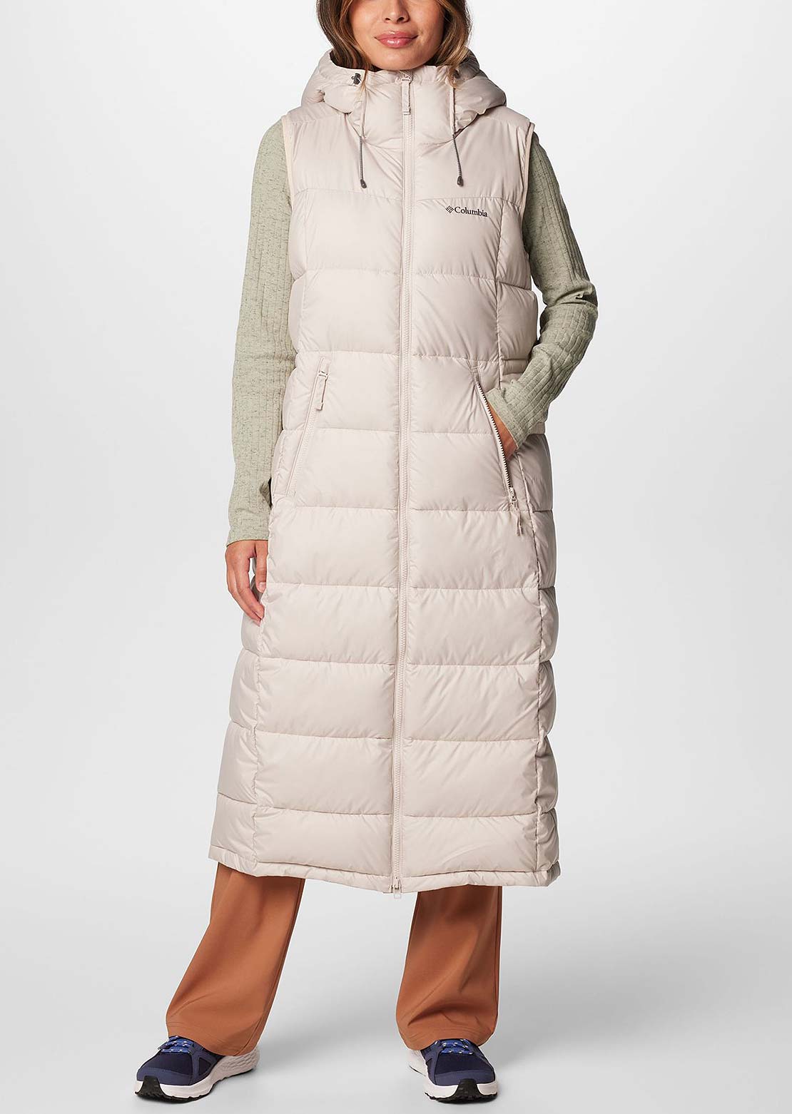 Columbia Women's Pike Lake Long Vest Dark Stone