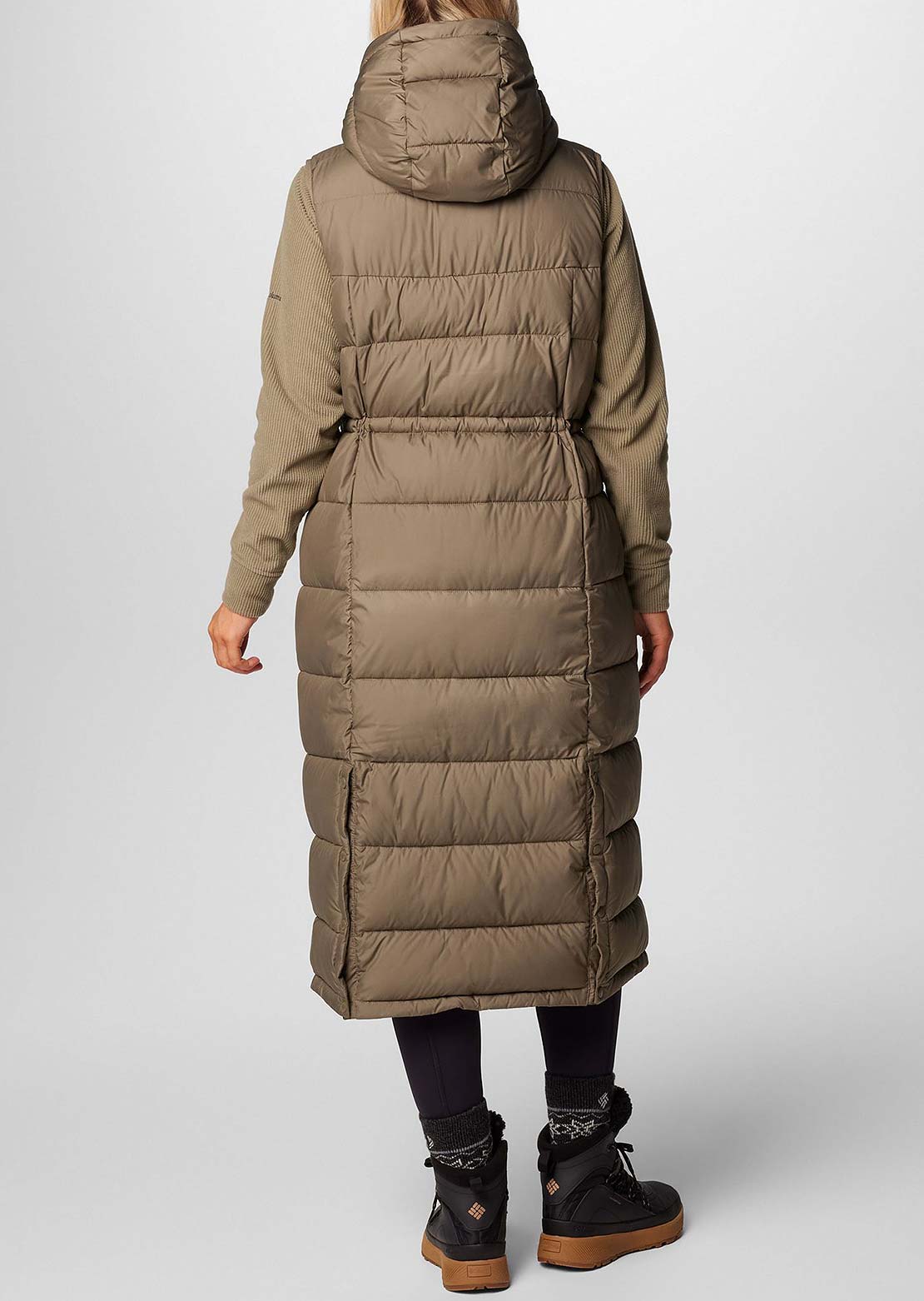 Columbia Women's Pike Lake Long Vest Stone Green
