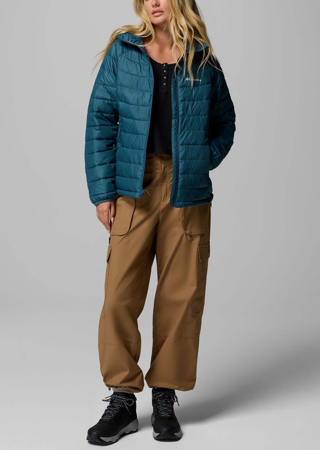 Columbia Women's Powder Lite II Hooded Jacket Everblue