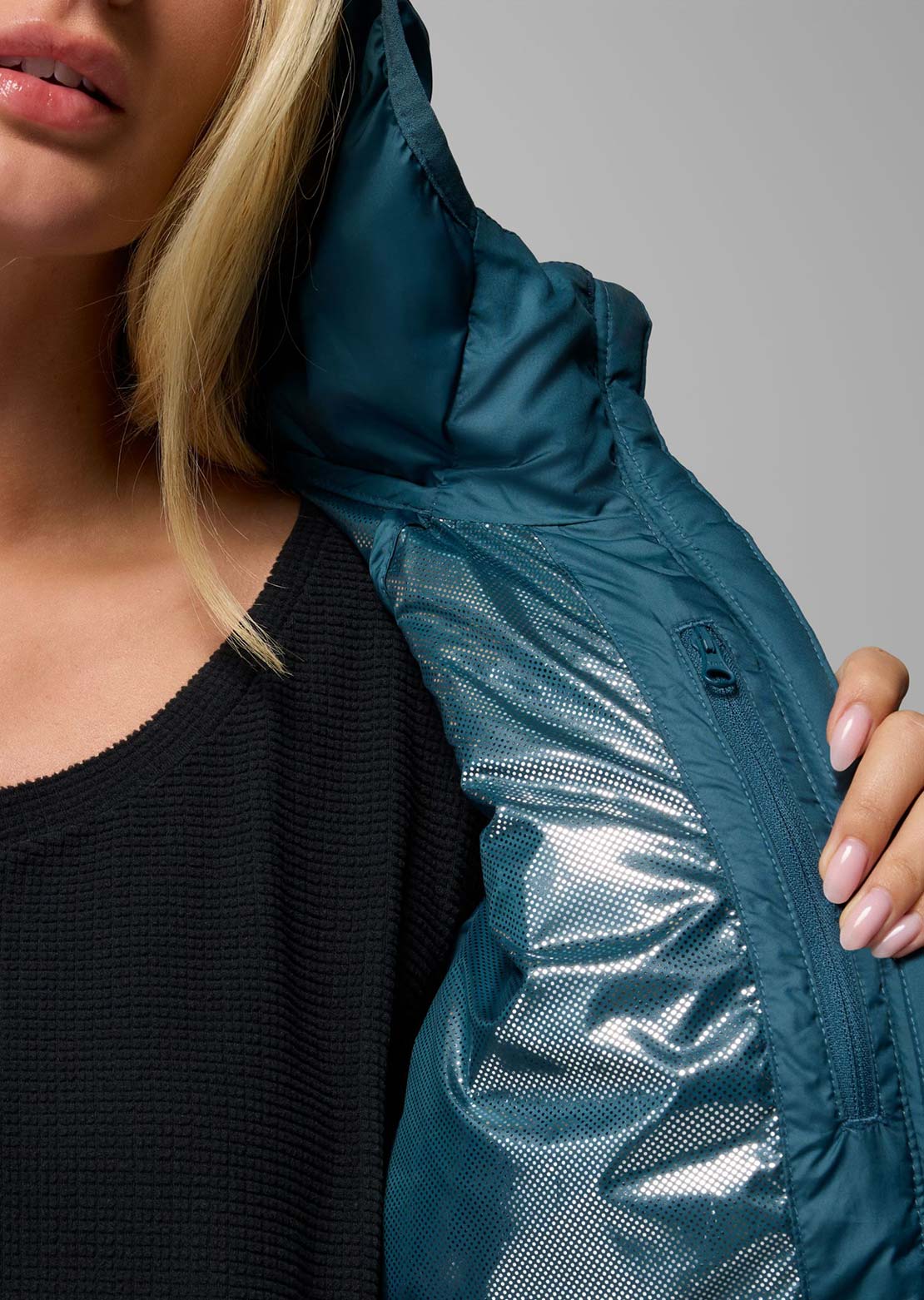 Columbia Women's Powder Lite II Hooded Jacket Everblue