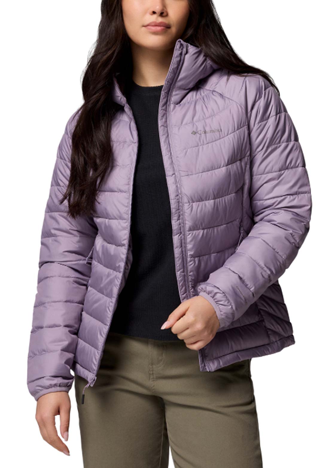 Columbia Women's Powder Lite II Hooded Jacket Shale Purple