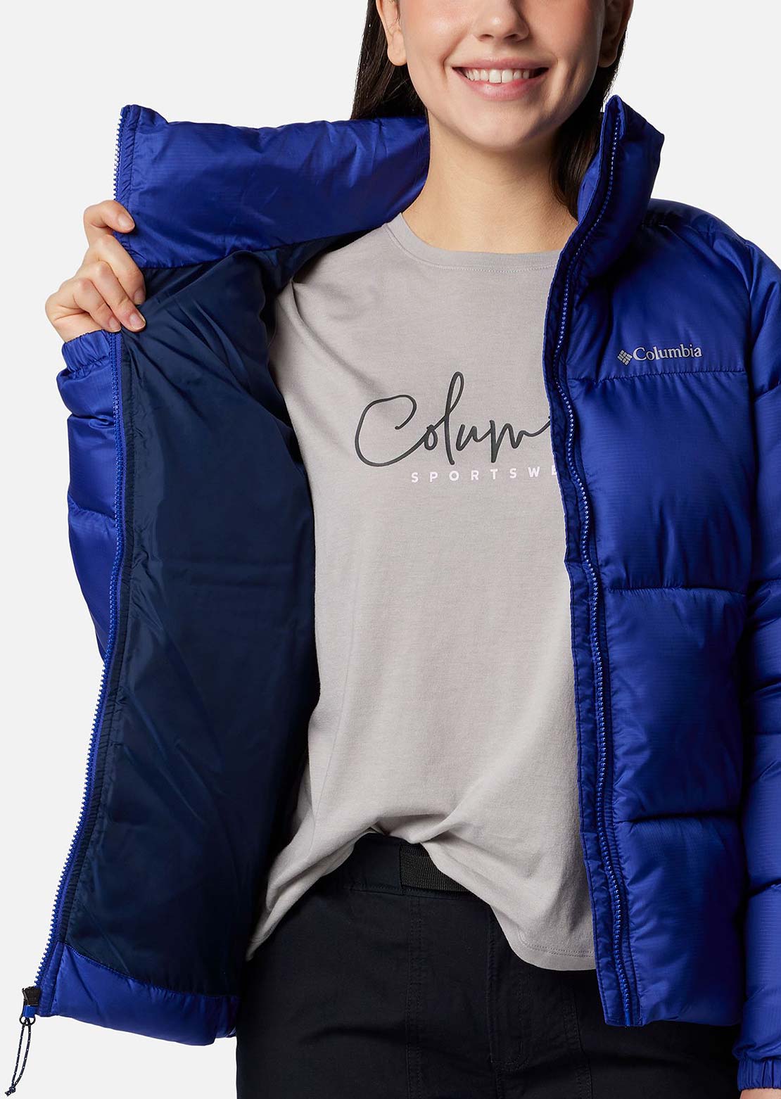 Columbia Women's Puffect II Full Zip Jacket Clematis Blue