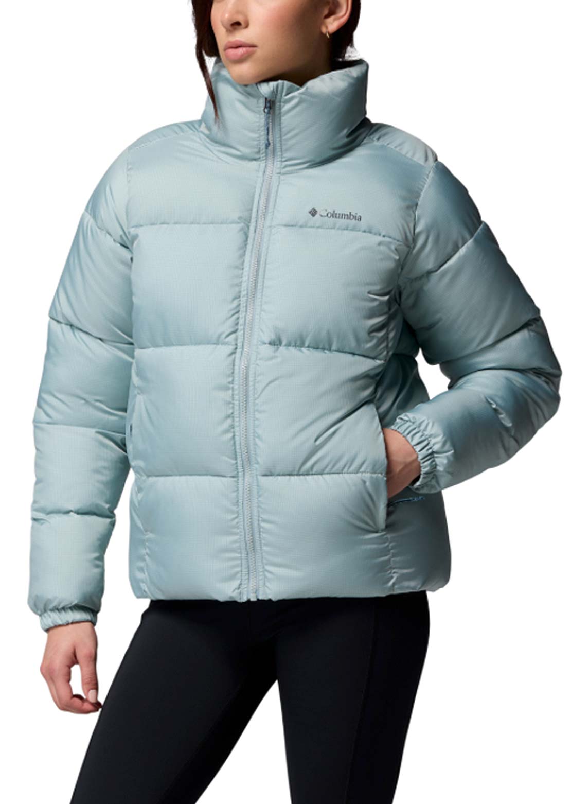 Columbia Women's Puffect II Full Zip Jacket Crushed Blue