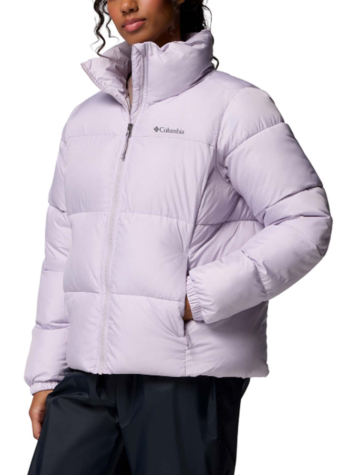 Columbia Women's Puffect II Full Zip Jacket Lavender Pearl