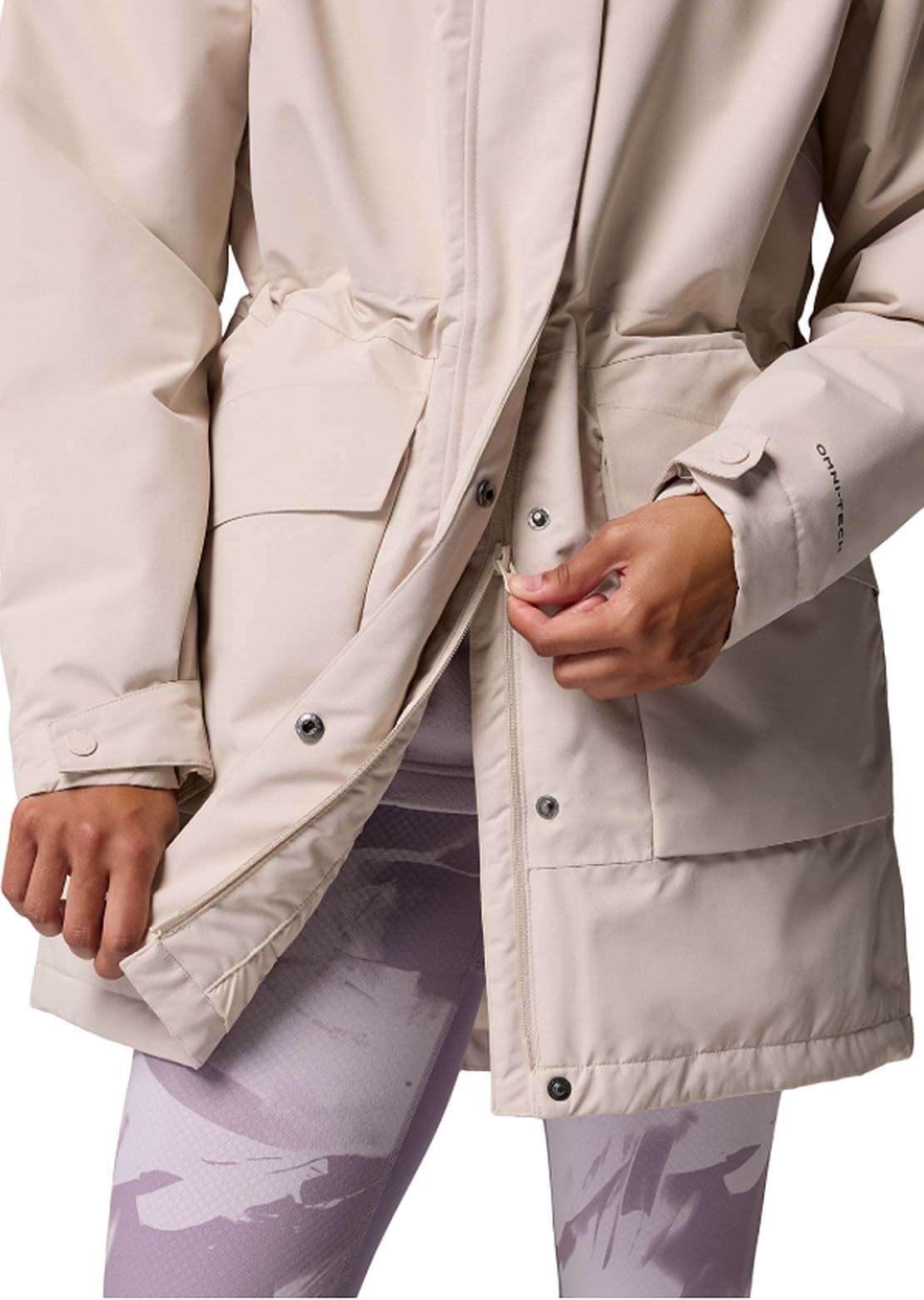 Columbia Women's Pulaski Parka Dark Stone