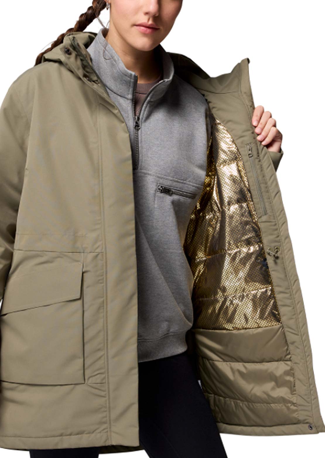 Columbia Women's Pulaski Parka Stone Green