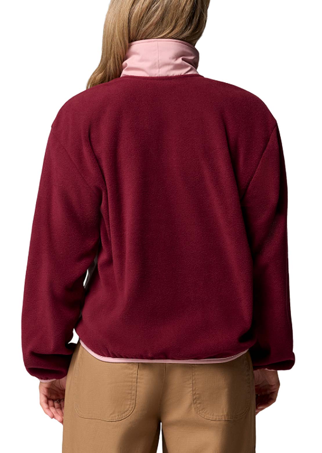 Columbia Women's Sequoia Grove 1/2 Zip Fleece Rich Wine/Dark Stone